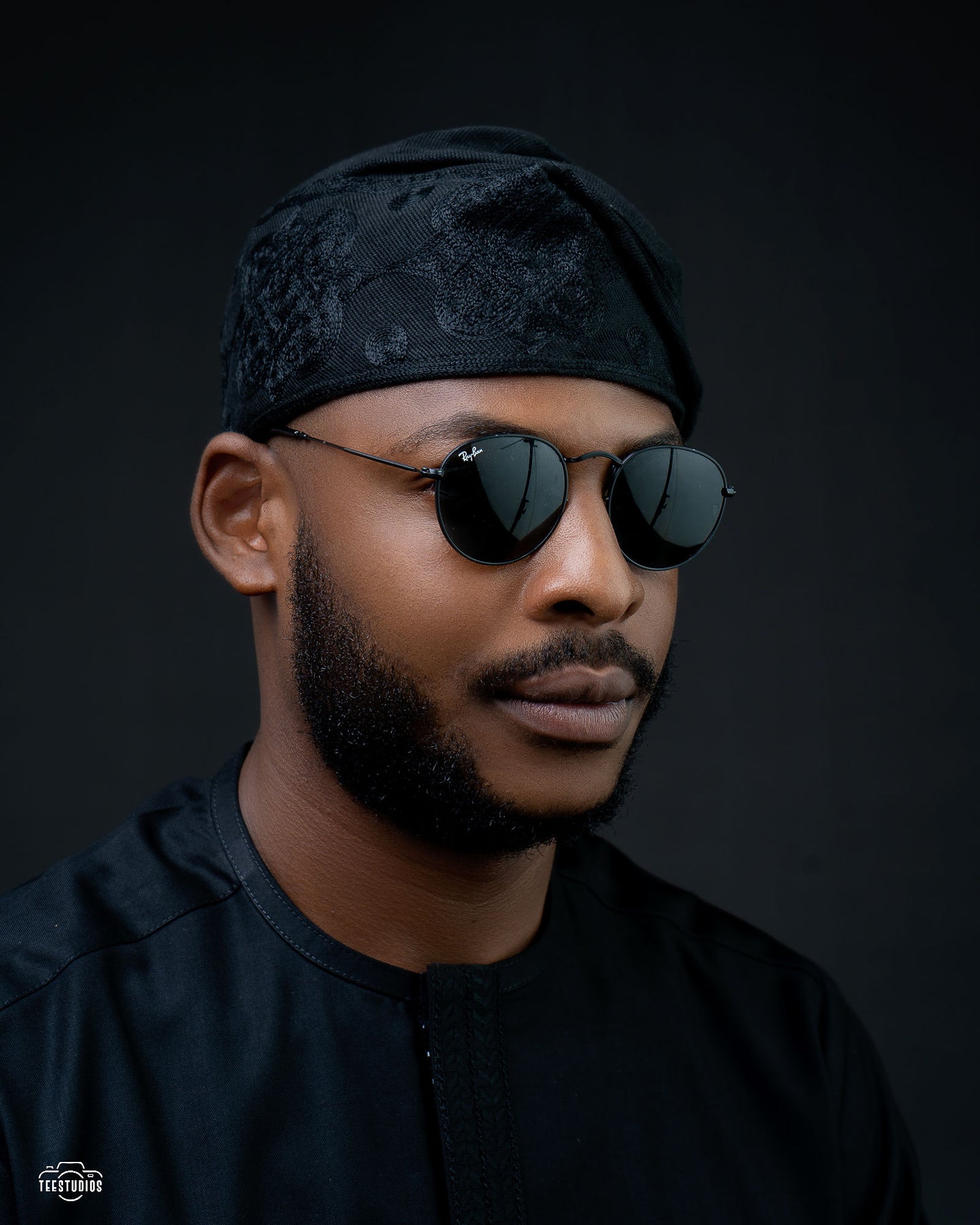 KNF COUTURE ALL BLACK IJEBU FILA