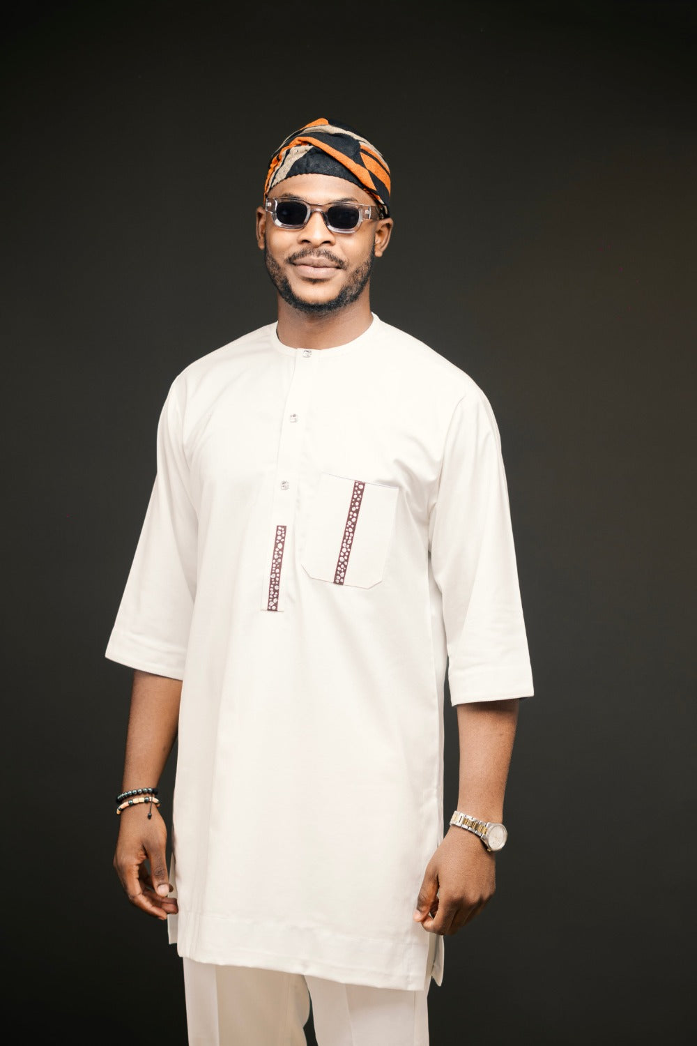 KNF OFF-WHITE KAFTAN