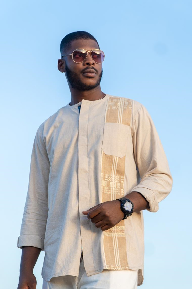 KNF BEIGE LINEN x ASO OKE TUNIC II