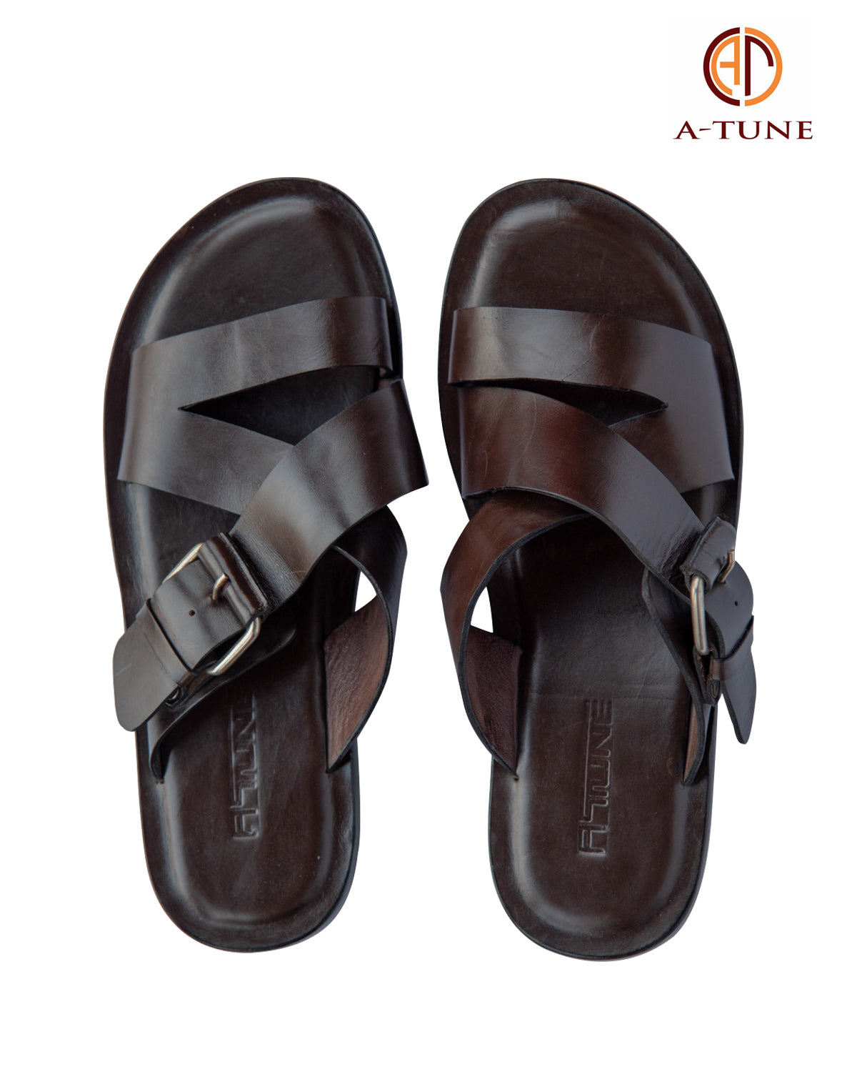 KNF COUTURE FOOTWEAR DARK BROWN BUCKLE